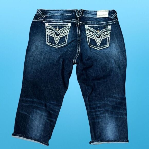 Vigoss The New York Denim Capris Size 24 Waist 42 #147 - Picture 4 of 6